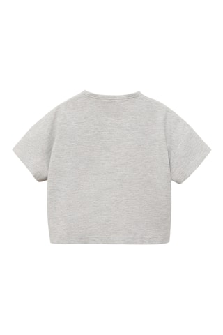 T-shirt coton nœud - Gris