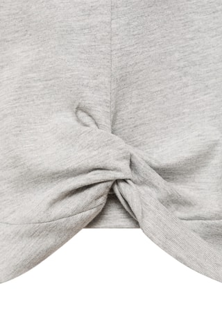 T-shirt coton nœud - Gris