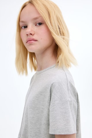 T-shirt coton nœud - Gris