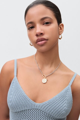 Robe longue crochet - Bleu clair