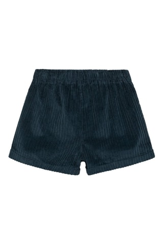 Short velours milleraies boutons - Gris