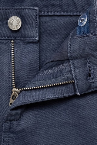 Jean wideleg détail fleur - Bleu