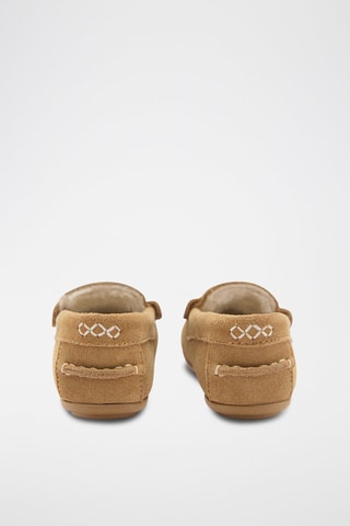 Chaussures bateau cuir - Beige