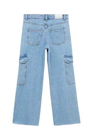 Jean cargo straight-fit - Bleu