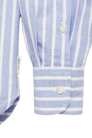 Chemise oxford rayée - Bleu clair