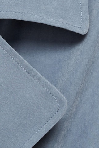 Trench fluide ceinture - Bleu