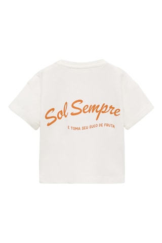 T-shirt en imprimé tropical - Blanc
