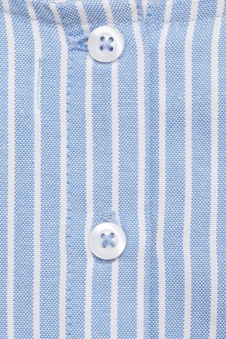 Blouse à rayures en coton - Bleu