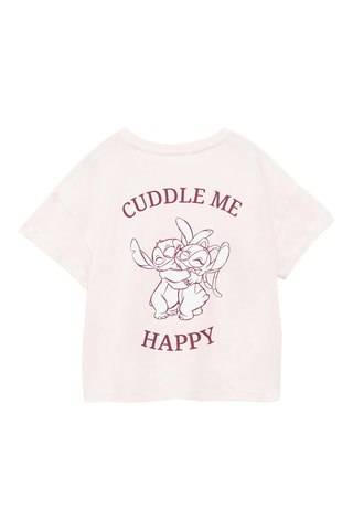 T-shirt Lilo et Stitch - Rose