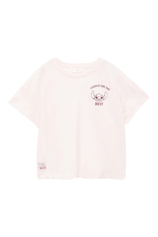 T-shirt Lilo et Stitch - Rose
