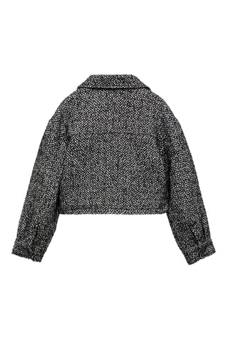 Veste crop chevrons - Noir