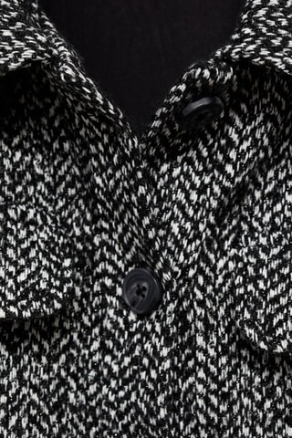 Veste crop chevrons - Noir