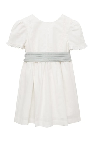 Robe lin noeud - Blanc