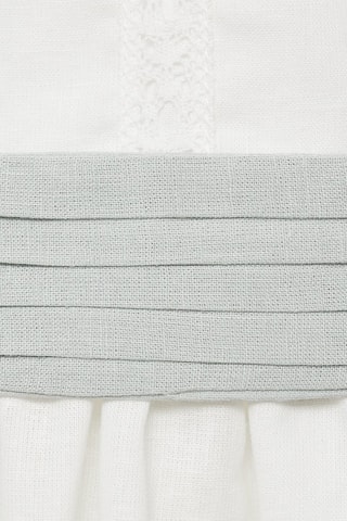 Robe lin noeud - Blanc