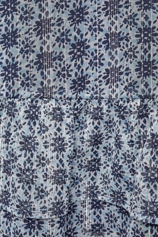 Robe asymétrique imprimée - Bleu marine