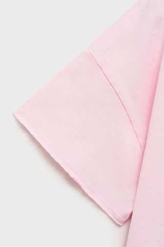 T-shirt crop poche - Rose