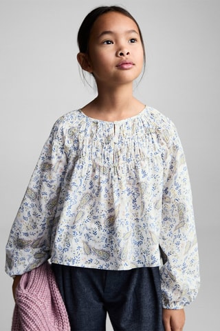 Blouse en imprimé paisley - Blanc