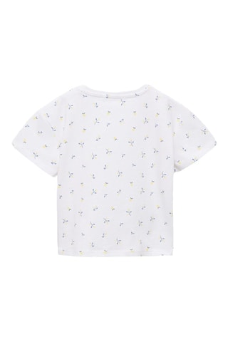 T-shirt imprimé nœud - Blanc