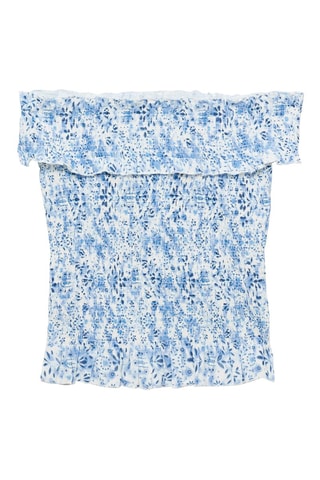 Top épaules dénudées - Bleu clair
