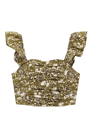 Top drapé - Vert