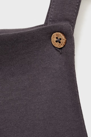 Salopette courte maille - Gris