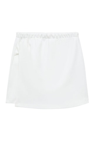 Jupe-culotte en coton - Blanc