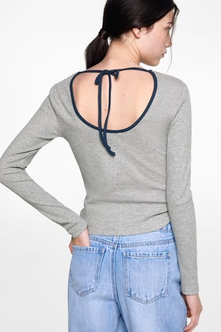 T-shirt jaspé - Gris