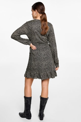 Robe à imprimé fleurs - Gris