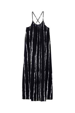 Robe longue tie-dye - Noir