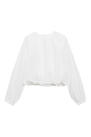 Chemise popeline bouffante - Blanc