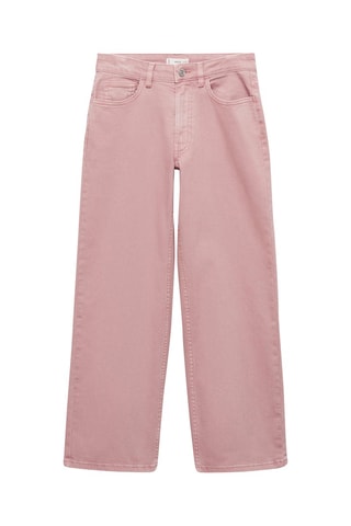 Jupe-culotte jean - Rose clair