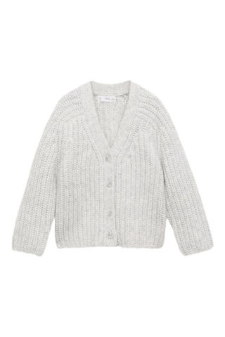 Cardigan maille boutons - Gris