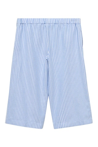 Pantalon coton à rayures - Bleu