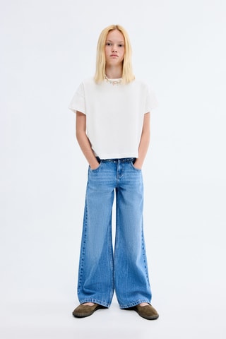 T-shirt coton uni - Blanc