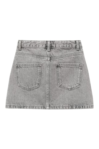 Jupe courte denim - Gris