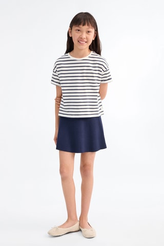 T-shirt manches courtes rayures - Blanc