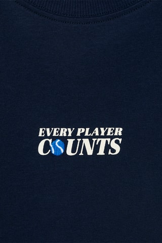 T-shirt imprimé manches courtes - Bleu marine