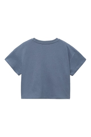T-shirt coton imprimé - Bleu