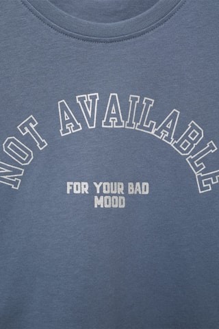T-shirt coton imprimé - Bleu