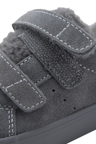 Tennis combinées cuir - Gris