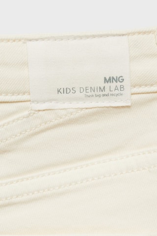 Short en jean revers effilochés - Blanc