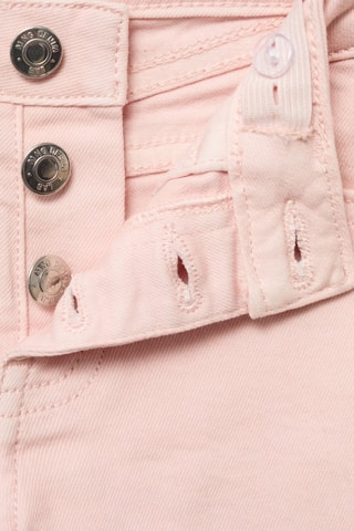 Short en jean revers effilochés - Rose
