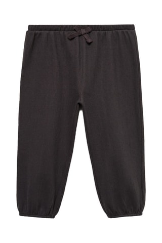 Pantalon maille coton - Gris
