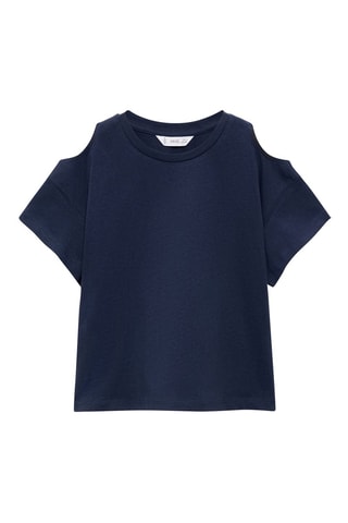 T-shirt cut out - Blanc