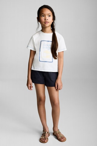 T-shirt coton imprimé - Blanc