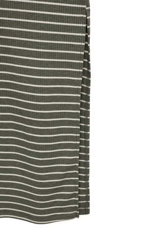 Robe longue rayures - Kaki