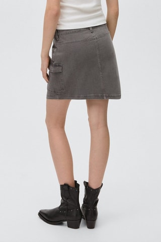 Minijupe cargo - Gris