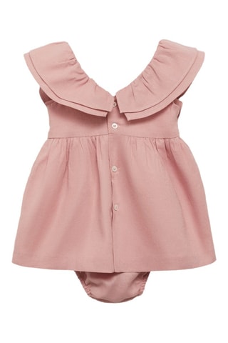 Robe et culotte lin - Rose