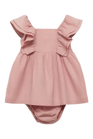 Robe et culotte lin - Rose