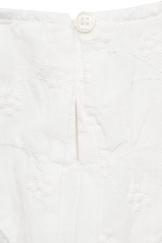 Blouse coton broderies - Blanc